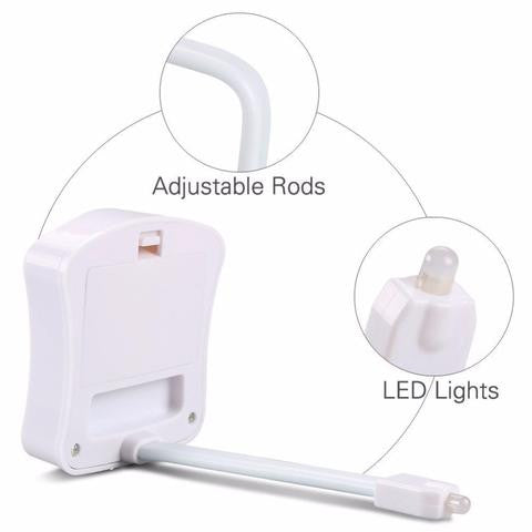 8-COLOR LED SENSORED TOILET POTLIGHT